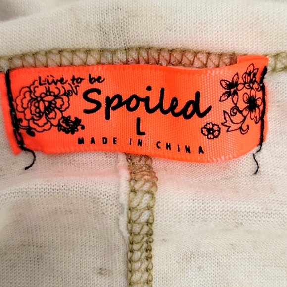 Spoiled Aztek/Southwest Print T-shirt Top Women's size L - Picture 6 of 8